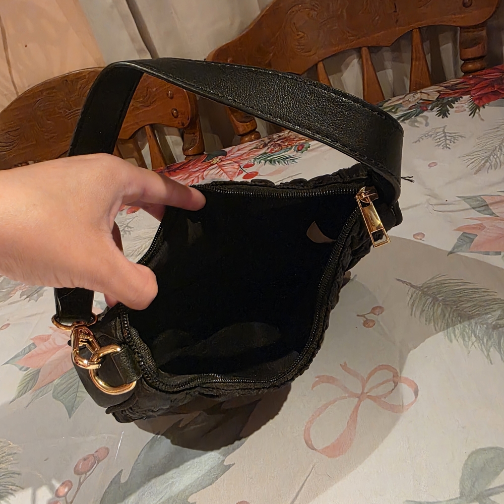 Prada Black Ruched Shoulder Bag - Picture 4 of 4